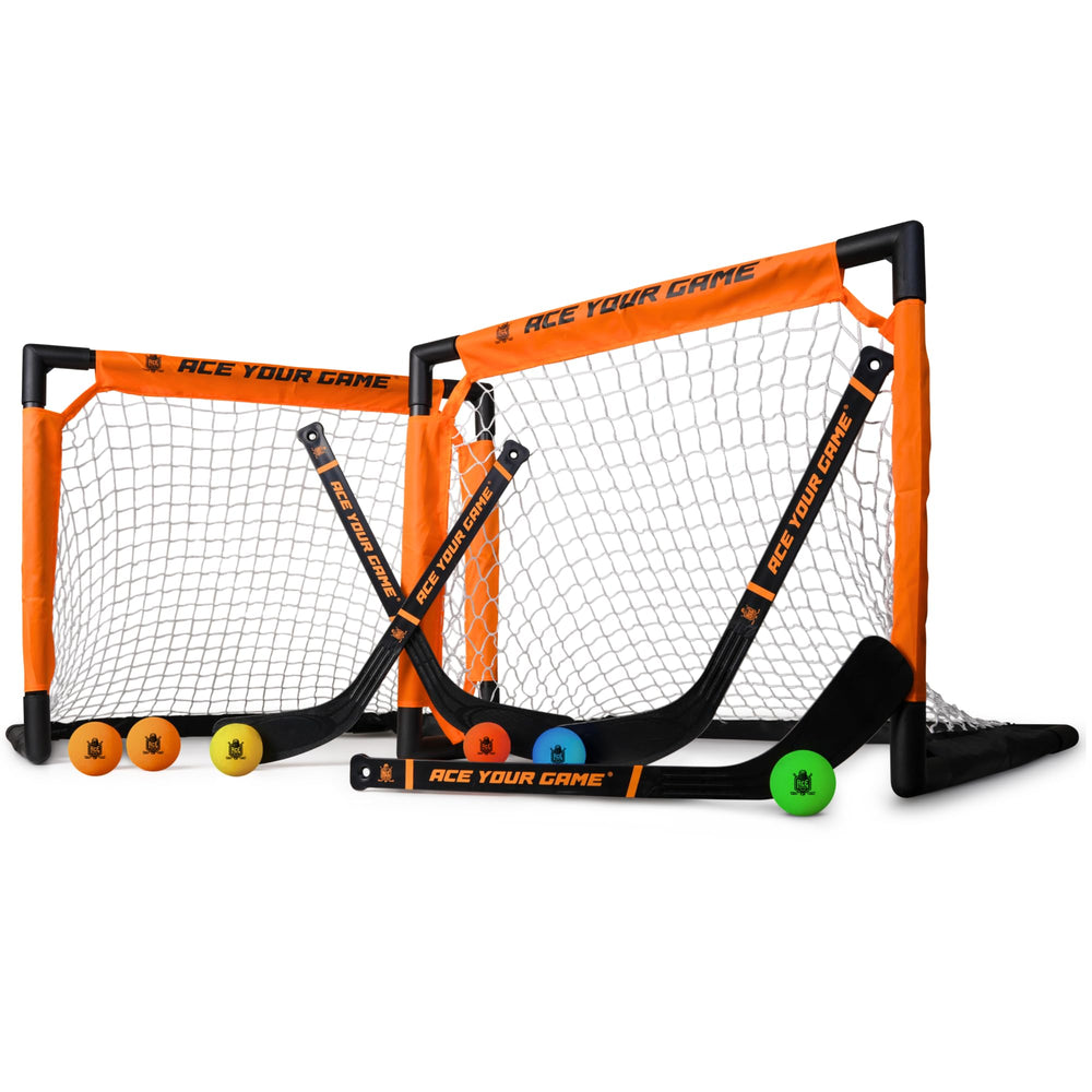 ACE HOCKEY Shinny Set two indoor goals for safe play