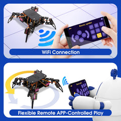 ACEBOTT spider preset actions enabling quick, creative routines