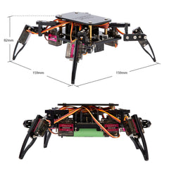 ACEBOTT Spider Robot easy assembly with uniform screws.