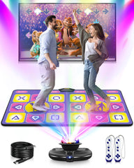 Acelufly Dance Mat camera view offers immersive AR gameplay for active home sessions.