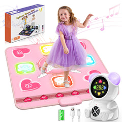 Acelufly pink dance mat designed for active play and skill building