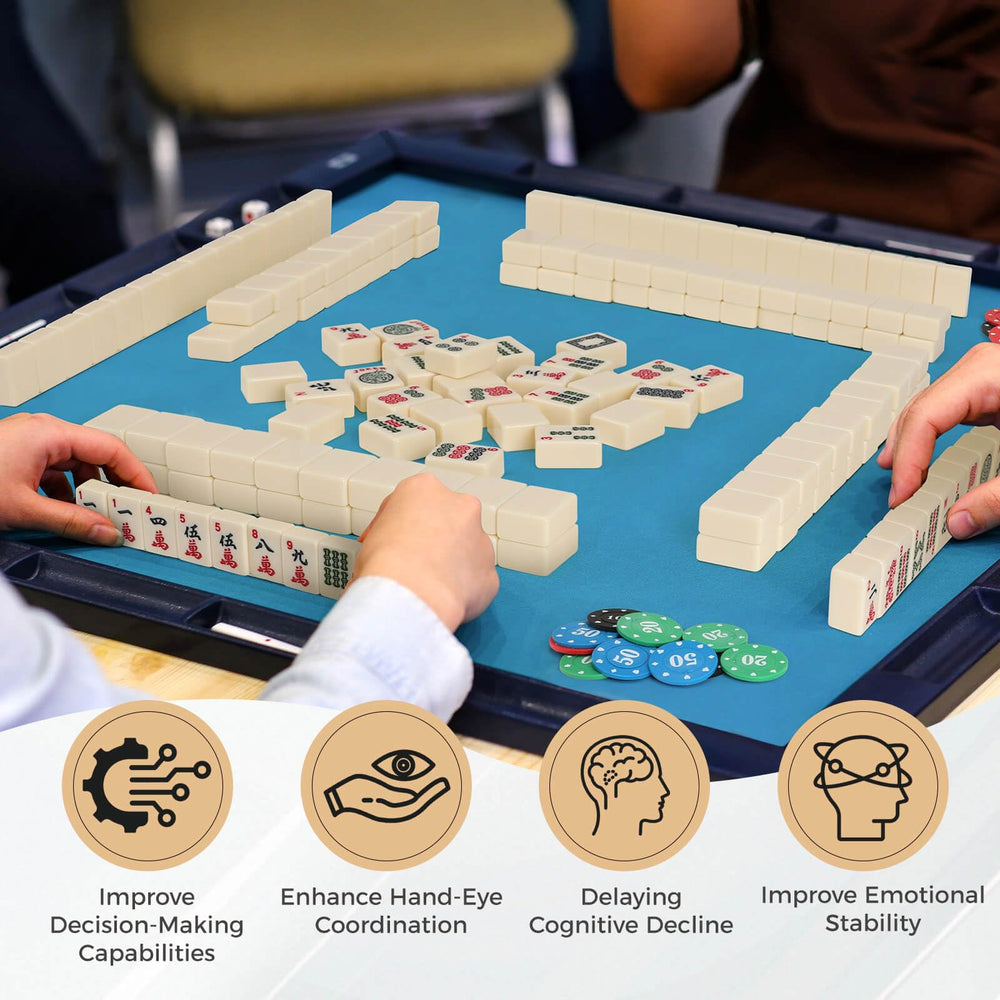 Aceshmir Mahjong play-chips and dice included for smooth gameplay