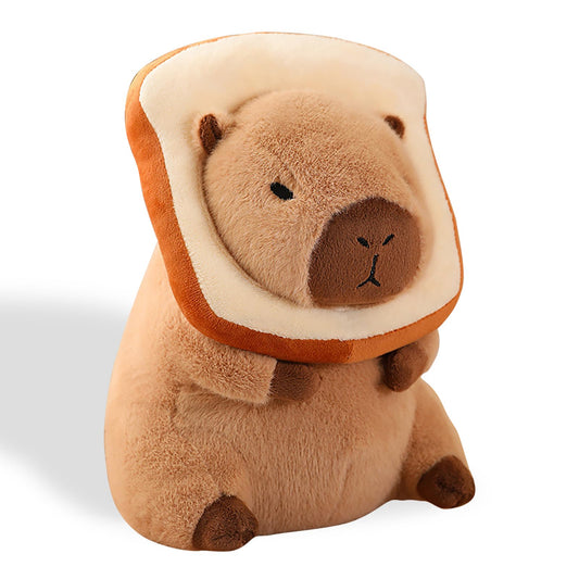 Acgtrick capybara plush with bread for cozy mornings and hugs.