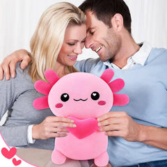 Achwishap axolotl plush cuddly pillow for sofa breaks and lounging