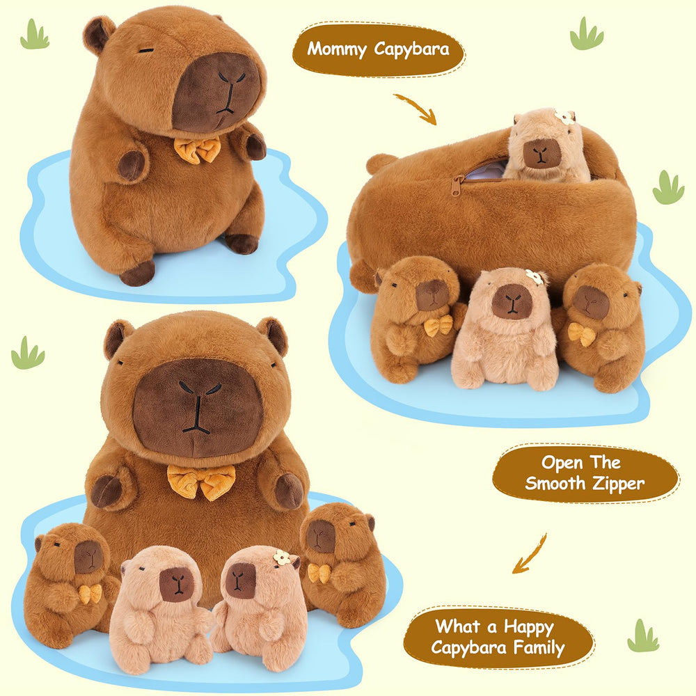 Achwishap Capybara Baby 6-inch 2 soft buddy for nap time