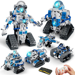 ACIKETO 6-in-1 Space Robot image highlights space-themed STEM play and creative building.