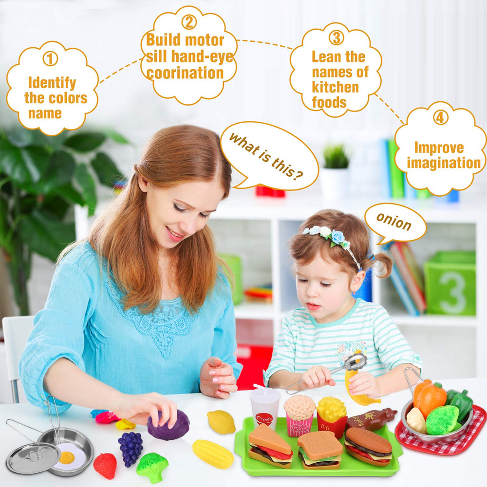 Acksonse stainless steel cookware – durable pots and pans for realistic pretend cooking.