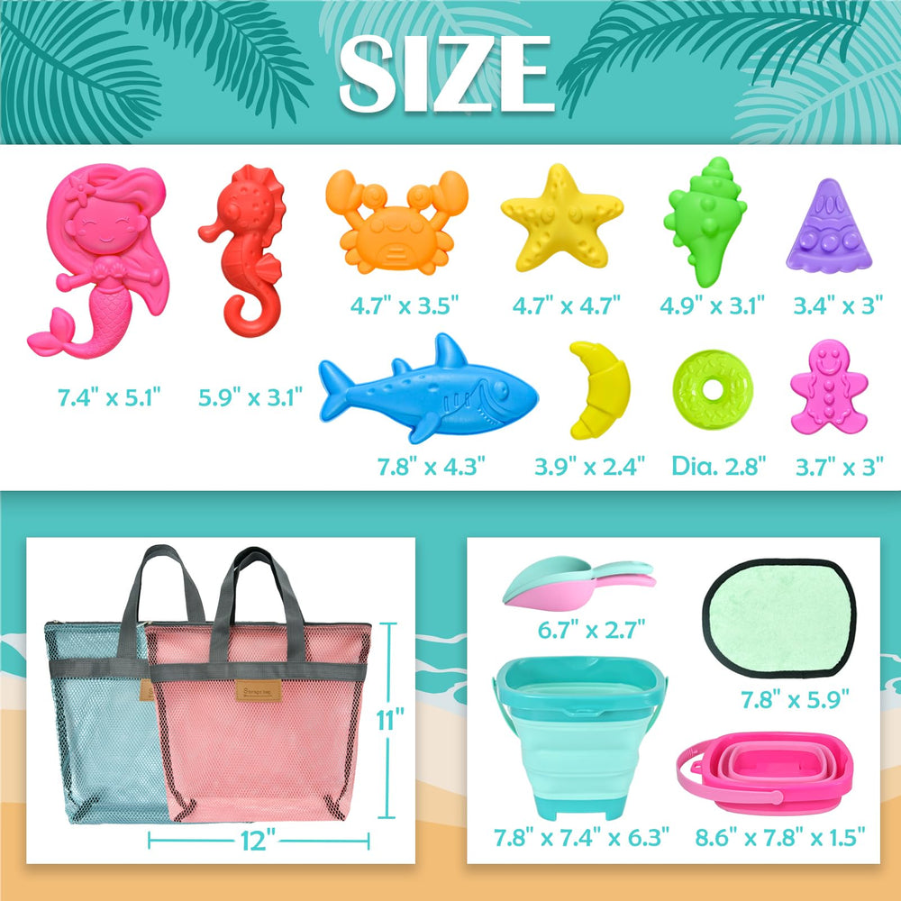 Aclarastra beach shovel set designed for kids to scoop and build.