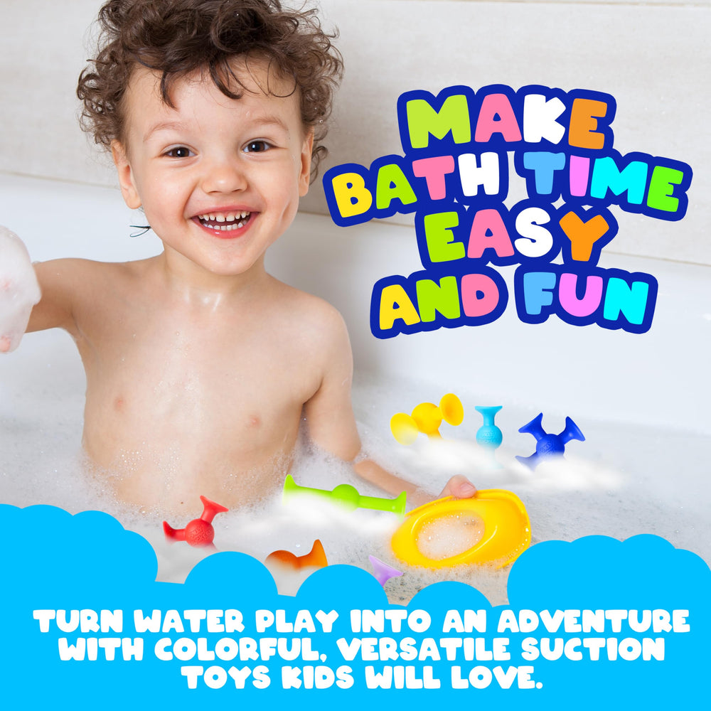 ACME CO gift-ready bath toys set encouraging shared play and early STEM skills.