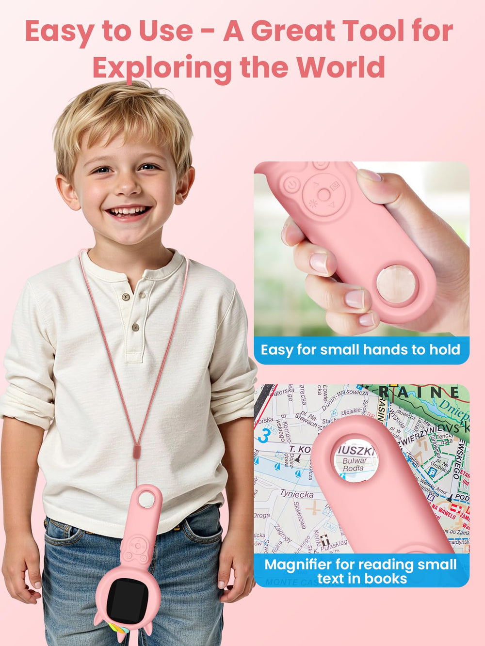 Acoath durable ABS body keeps up with little explorers.