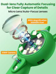 Acoath Microscope Camera Mode captures distant details for on-the-go projects.