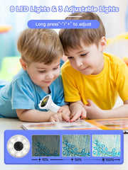 Acoath child-friendly microscope demonstrates one-button operation