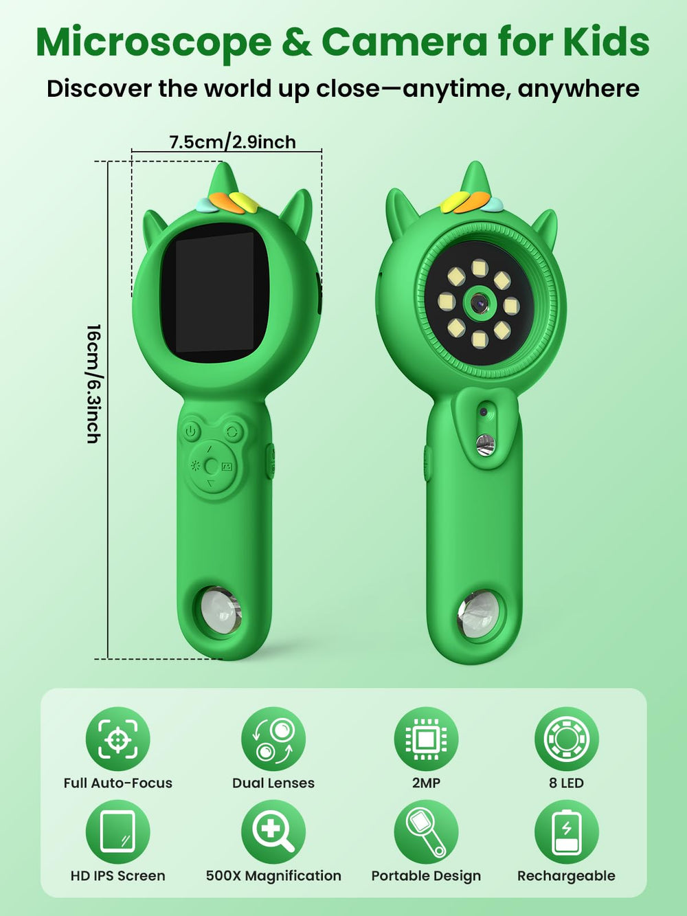 Acoath Microscope Lanyard enables hands-free exploration.