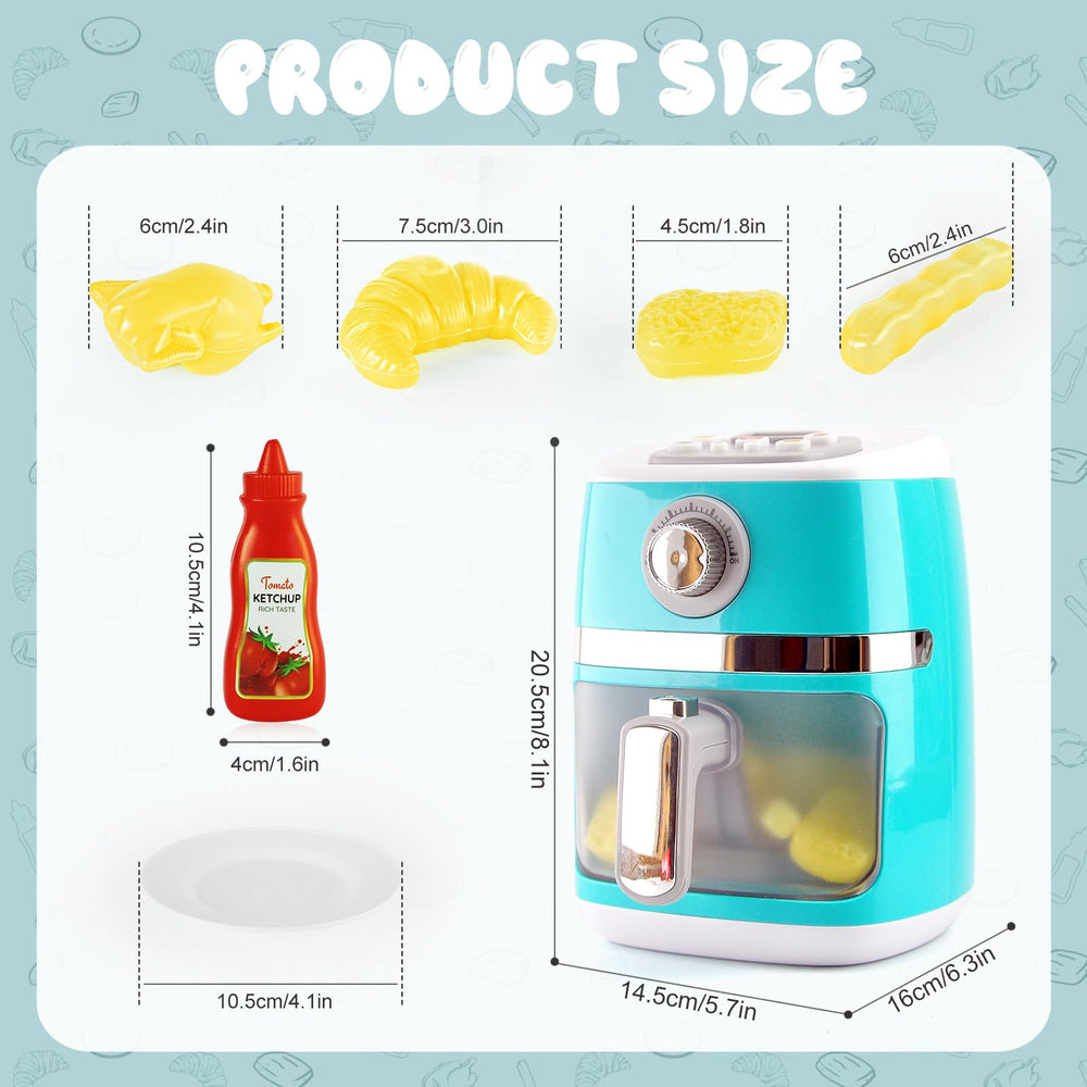 ACROFEK color-changing play food fries for interactive kitchen scenes