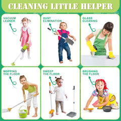 ACROFEK toddler cleaning set dustpan helps practice neat cleanup after pretend messes.