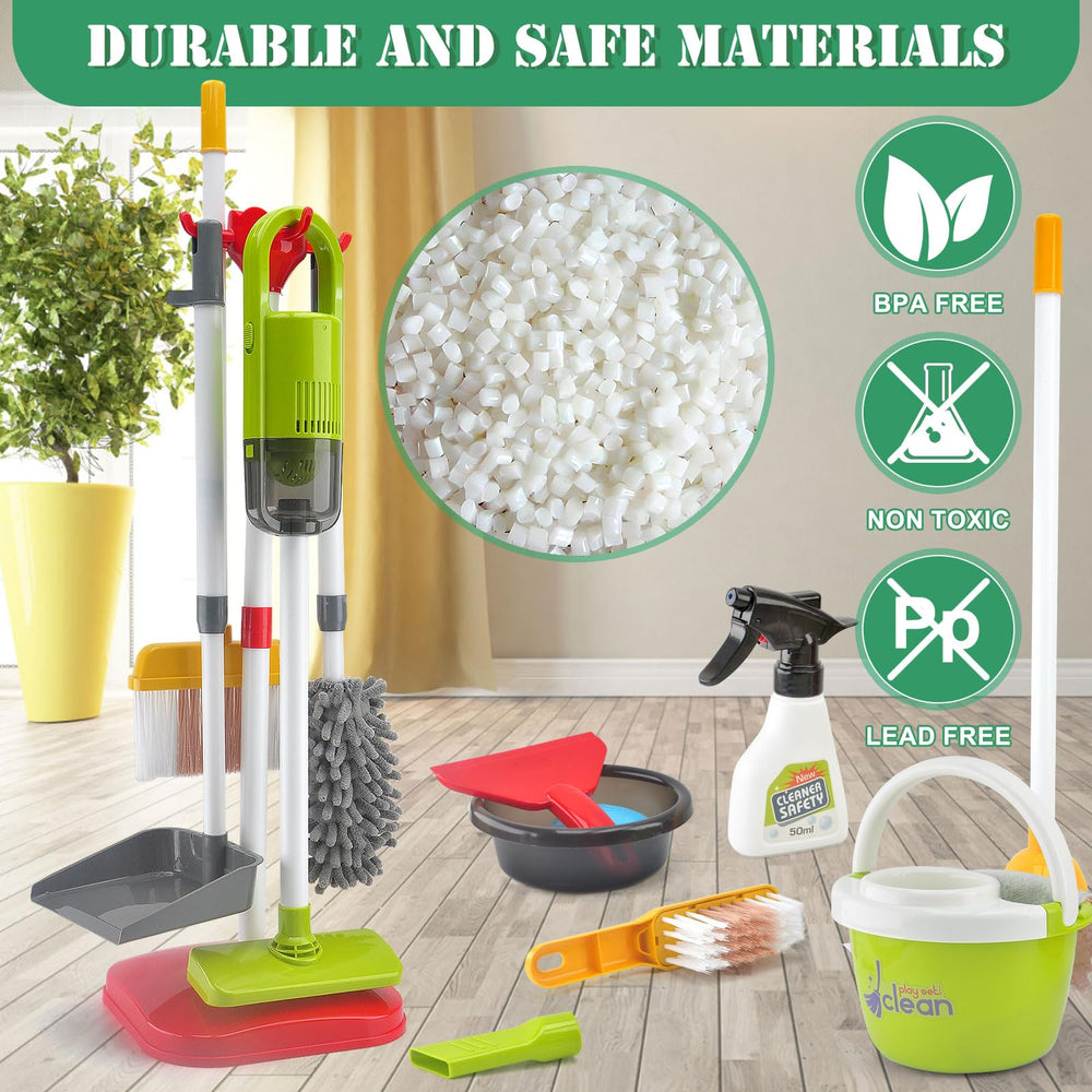 ACROFEK toddler cleaning set spray bottle adds realistic touch for play tasks.