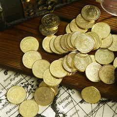 ACTIONDRAKE pirate-skeleton side coin design for RPG props