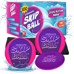 Activ Life Ultimate Skip Ball pink-purple front view for playful outdoor fun.