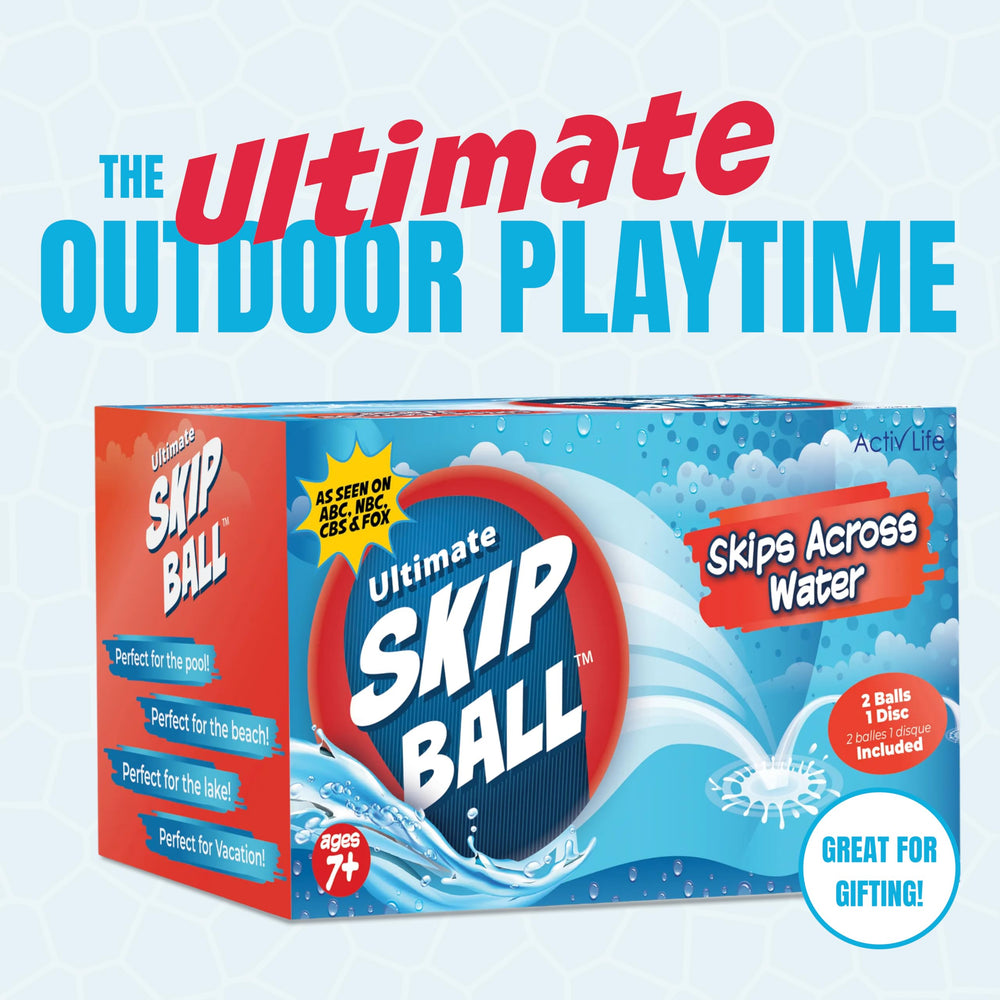 Activ Life Ultimate Skip Ball on a sunny beach supports group play