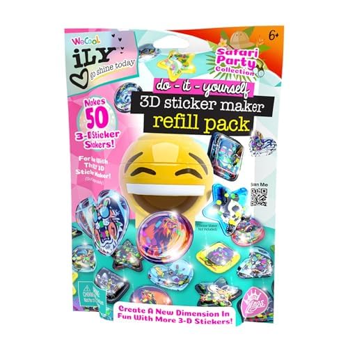 ACTIVITY KINGS ILY Safari Party refill pack with colorful sticker blisters for kids' crafts