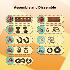 ActPo 3D metal puzzle assembly showing durable metal pieces for focused brain work.