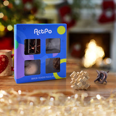 ActPo family puzzle night with interlocking puzzles for collaborative fun