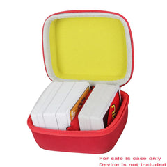 adada hard travel case open interior showing room for 300 cards and game sets.