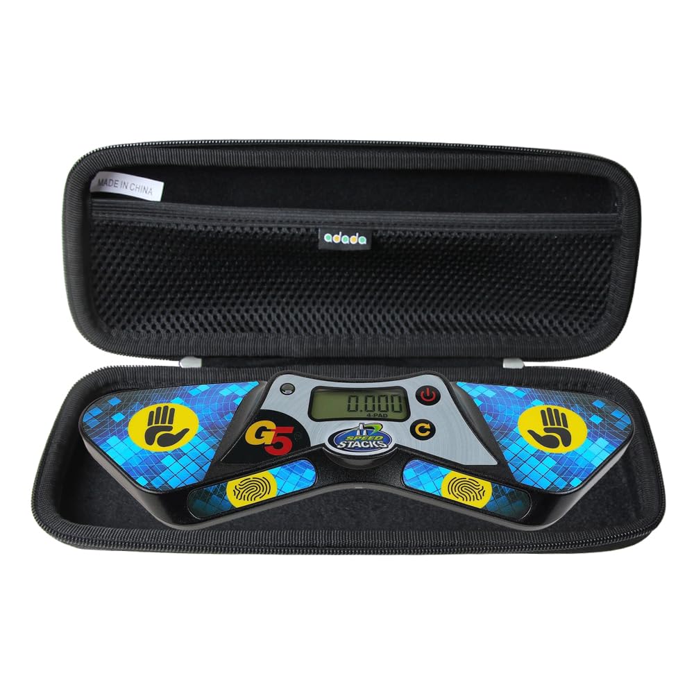 Adada travel case for Speed Stacks G5 Timer inside view showing precise fit and protection