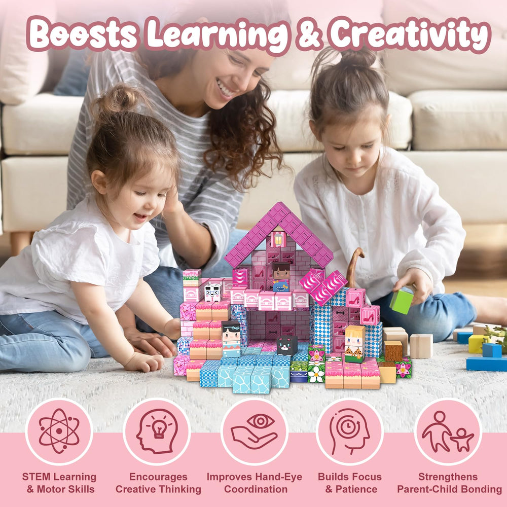 ADAH blocks designed for ages 4-8 with durable magnets