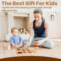 Gift-ready packaging for Adena Montessori wooden puzzles for toddlers