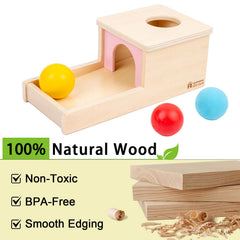 Adena Montessori blue Eva soft ball offers gentle texture for sensory play.