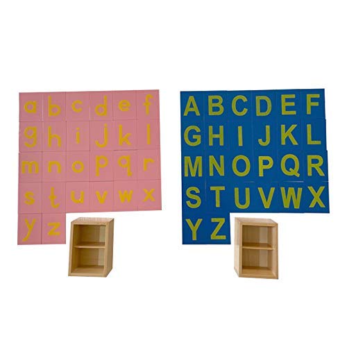 Adena Montessori sandpaper letters uppercase set for confident uppercase letter formation