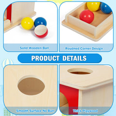 Adena Montessori sloped entry guides balls for predictable motion and curiosity.