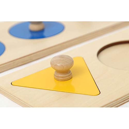 Adena Montessori wooden jumbo-knob 3-piece set for early grasping and exploration