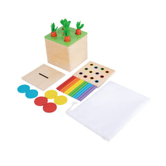 Adena Montessori 3-in-1 play kit on the floor, supporting early learning.