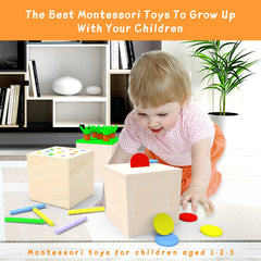 Adena Montessori natural wood and non-toxic paint finish, safe for babies.