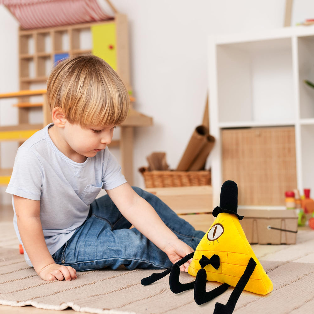 Adenzai Bill Cipher plush ten-inch size ideal for cuddling or display.