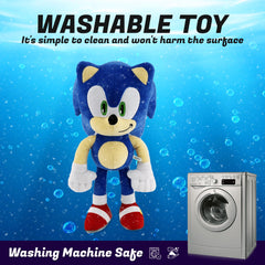 Adenzai blue plush toy fur texture close-up highlighting cozy material for kids