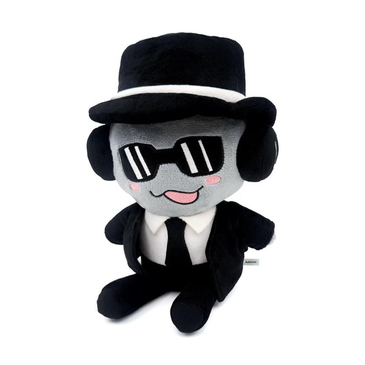 Adenzai Forsaken Black Plush Toy with soft fur close-up for comforting snuggles