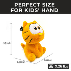 Adenzai Garfield plush as collectible item enhances display shelves.
