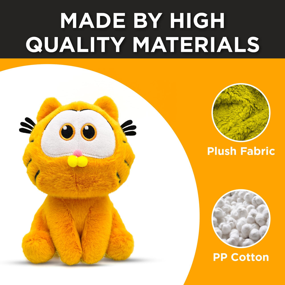 Adenzai Garfield plush soft fabric provides gentle touch for kids.