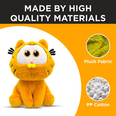 Adenzai Garfield plush soft fabric provides gentle touch for kids.