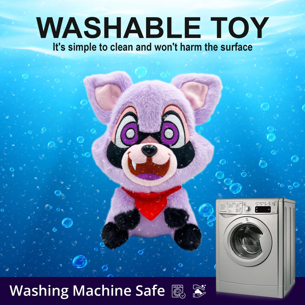 Gentle stitching and plush fabric support long-lasting play