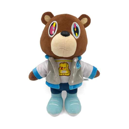 Adenzai Kanye Bear Plush front view showing soft, cuddly 10-inch design for hugs.