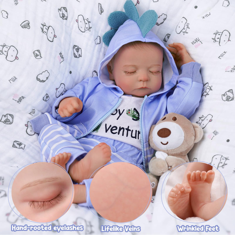 ADFO Reborn doll pacifier accessory included for soothing pretend play