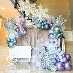 ADOINBY blue explosion star balloons provide festive focal points