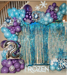 ADOINBY blue 4D snowflake balloons offer dimensional decor accents