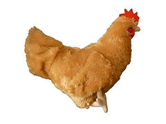 Buffy the Hen plush from Adore offers a soft, squeezable texture for comfort.