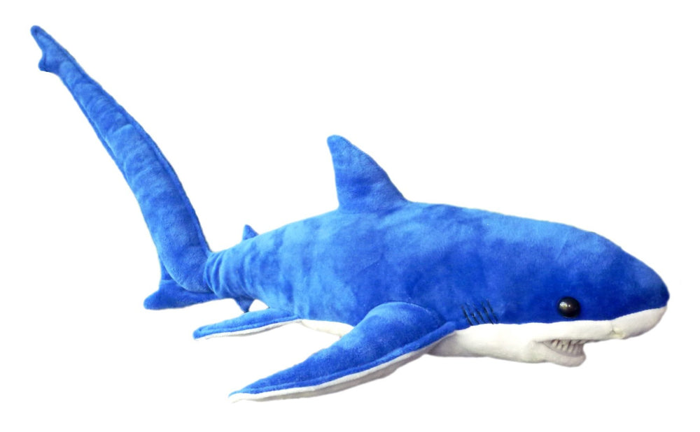 Adore Plush 28-inch Tails the Thresher Shark plush, detailed fins and body design for imaginative play