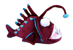 Adore Plush Alvin anglerfish 12in plush with bendable antenna for imaginative play.